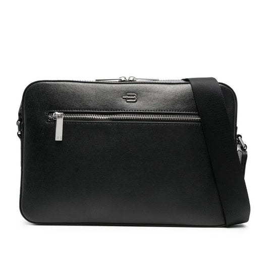 Sac à bandoulière Baldinini Trend en cuir de veau noir