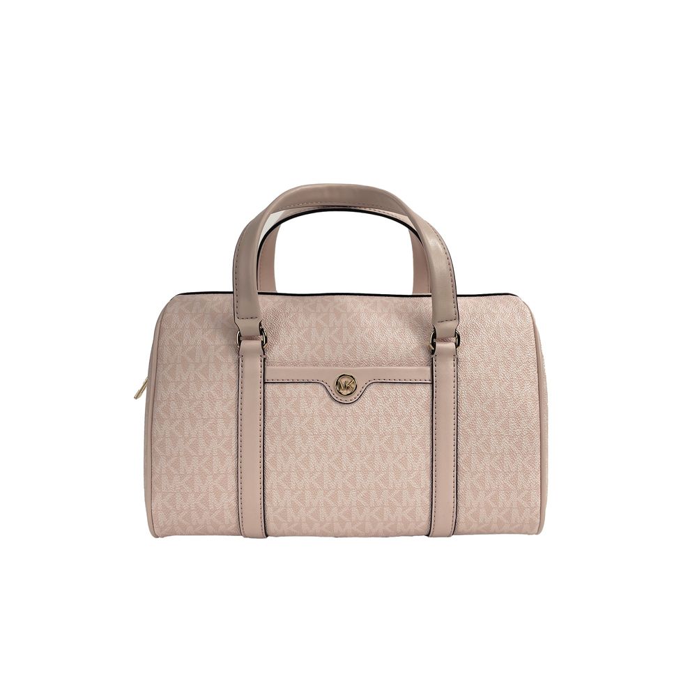 Sac à bandoulière Michael Kors en PVC rose et cuir lisse