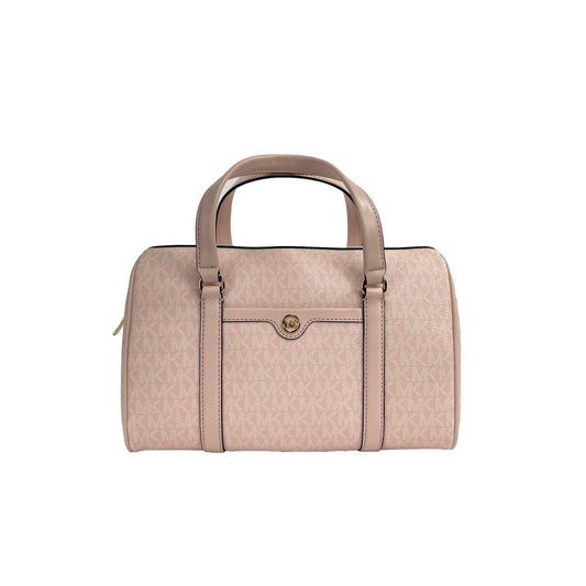 Sac à bandoulière Michael Kors en PVC rose et cuir lisse