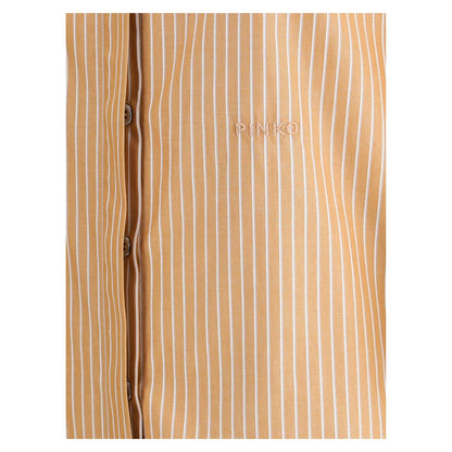 Chemise rayée à manches courtes PINKO