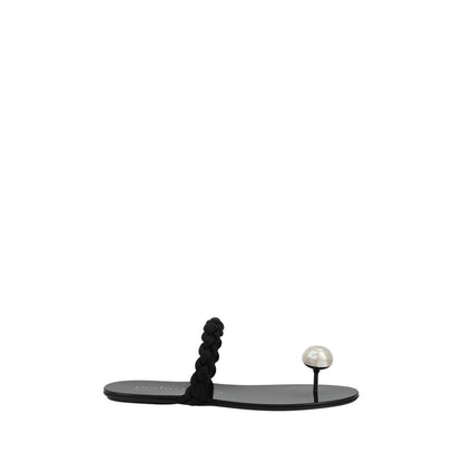 Pedro García Pipa Sandals Hand-Woven Silk Satin - Ivory