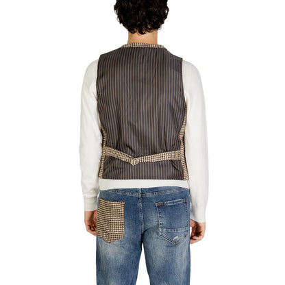 Gilet en laine beige Gianni Lupo