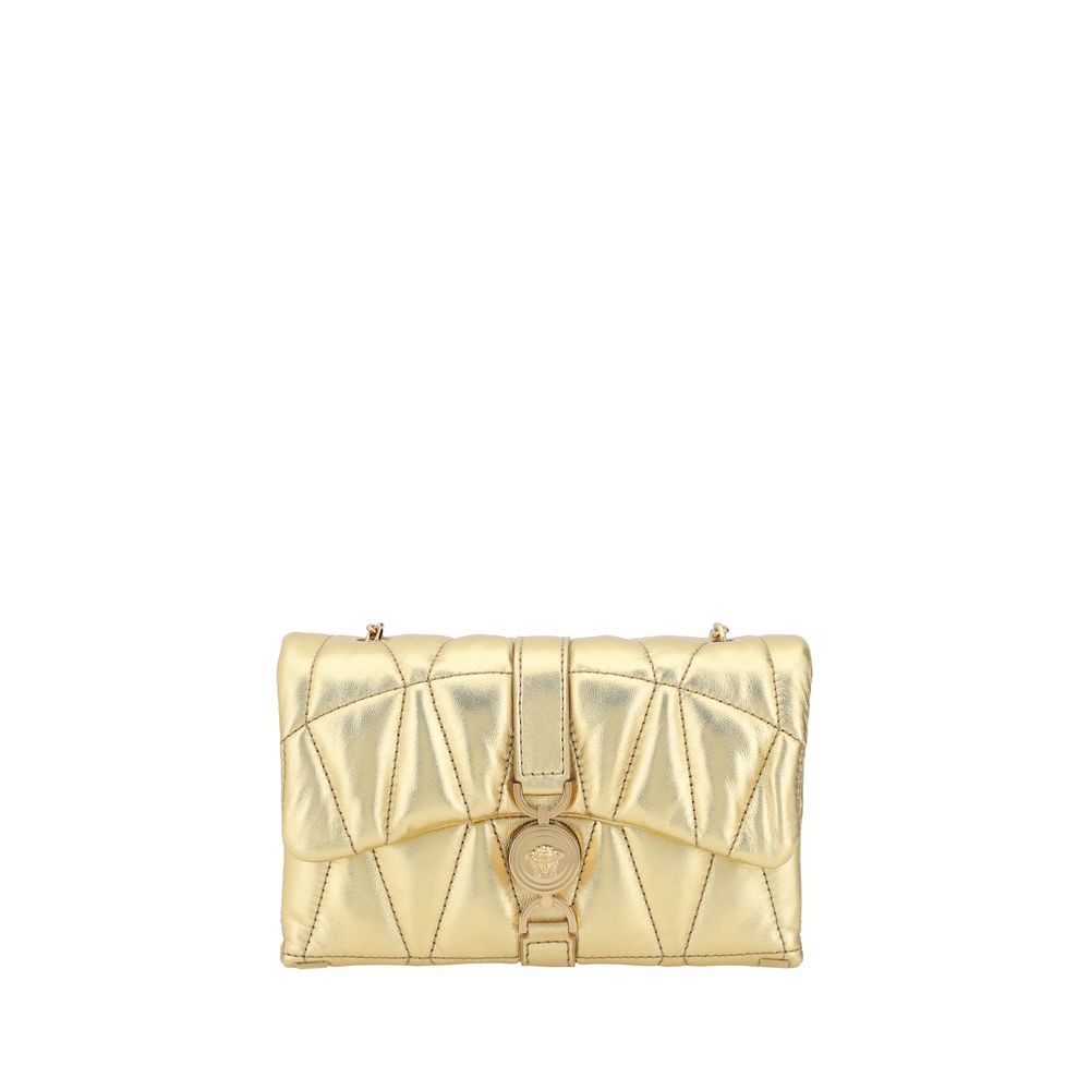 Mini sac à bandoulière Kleio en cuir d'agneau Versace