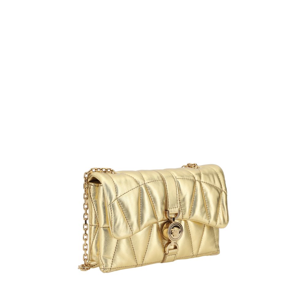 Mini sac à bandoulière Kleio en cuir d'agneau Versace
