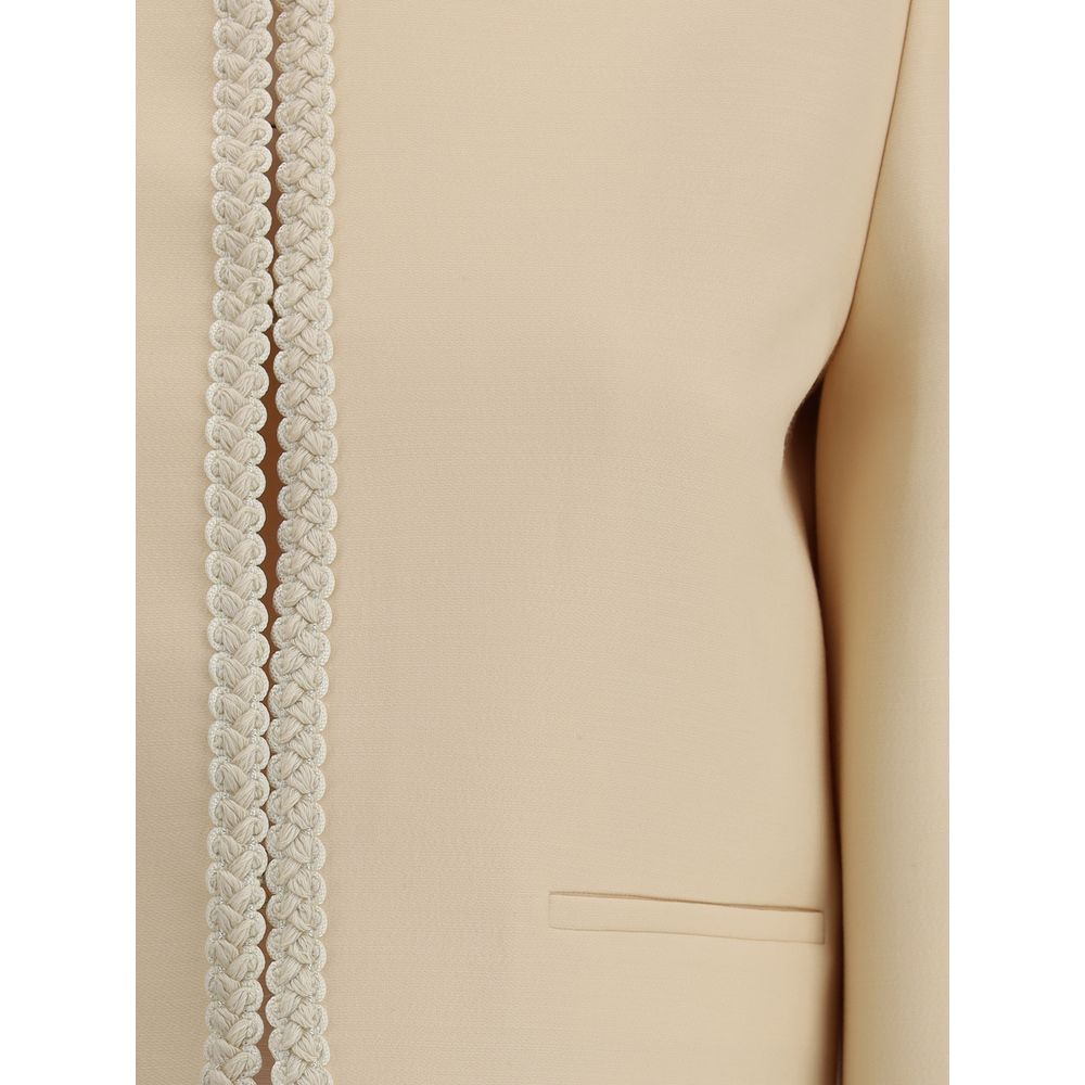 Blazer en crêpe de soie Valentino