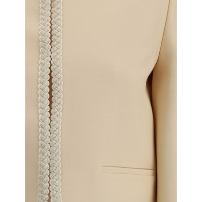 Blazer en crêpe de soie Valentino