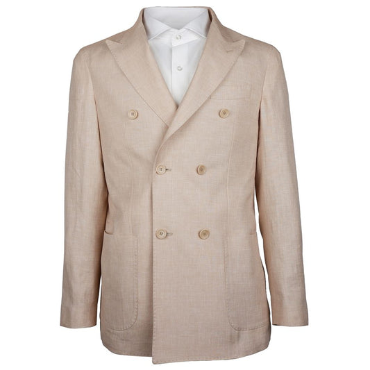 Blazer en lin beige fabriqué en Italie