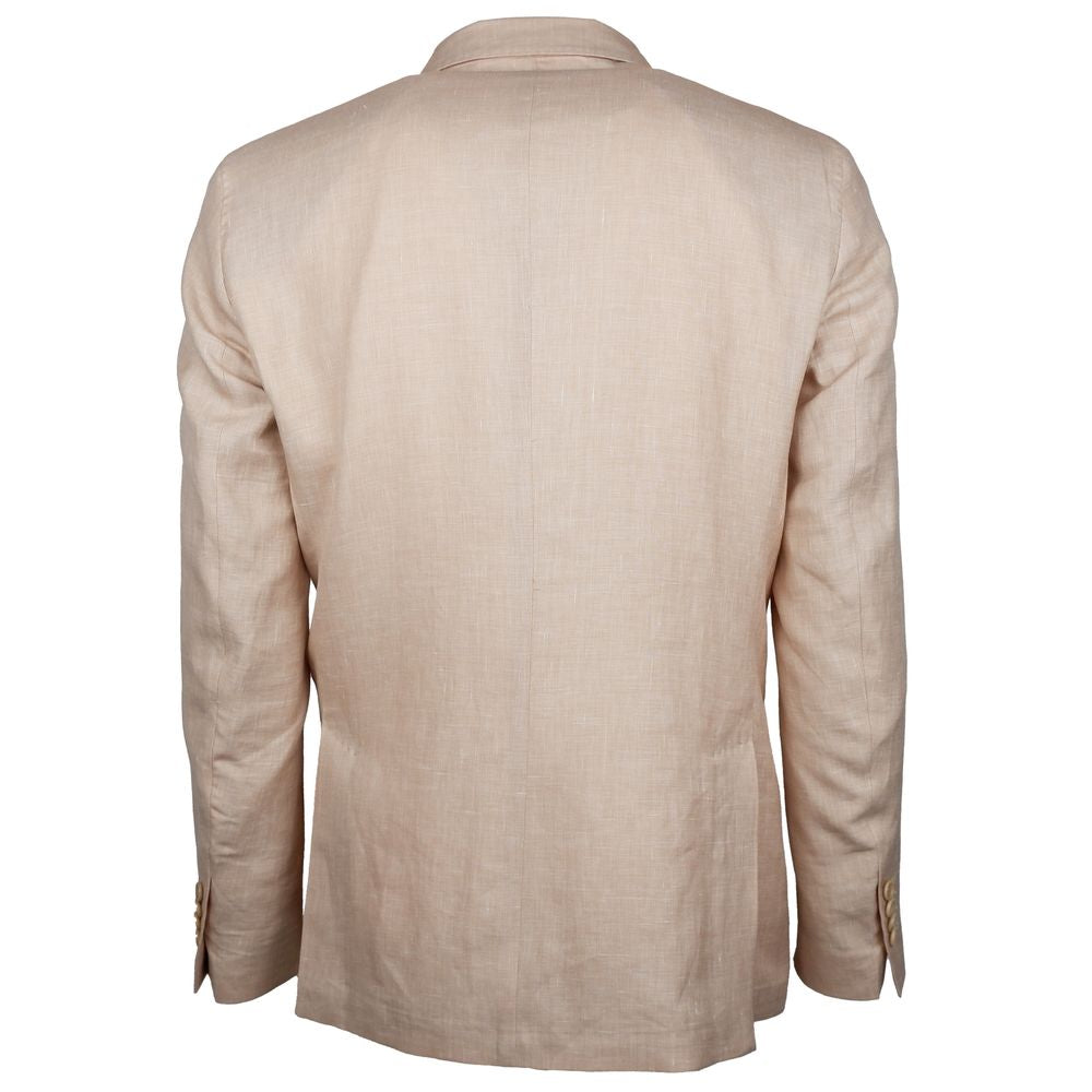 Blazer en lin beige fabriqué en Italie