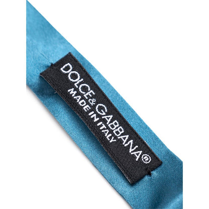 Cravates et nœud papillon en soie bleue Dolce &amp; Gabbana
