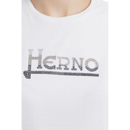 Herno White Cotton Tops & T-Shirt by Herno