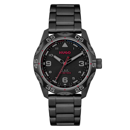 Montre Hugo Boss en acier inoxydable noir