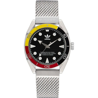 Montre Adidas en acier inoxydable gris