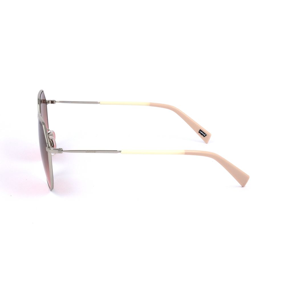 Lunettes de soleil Levi's en acier inoxydable doré