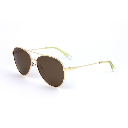 Lunettes de soleil Polaroid en métal doré