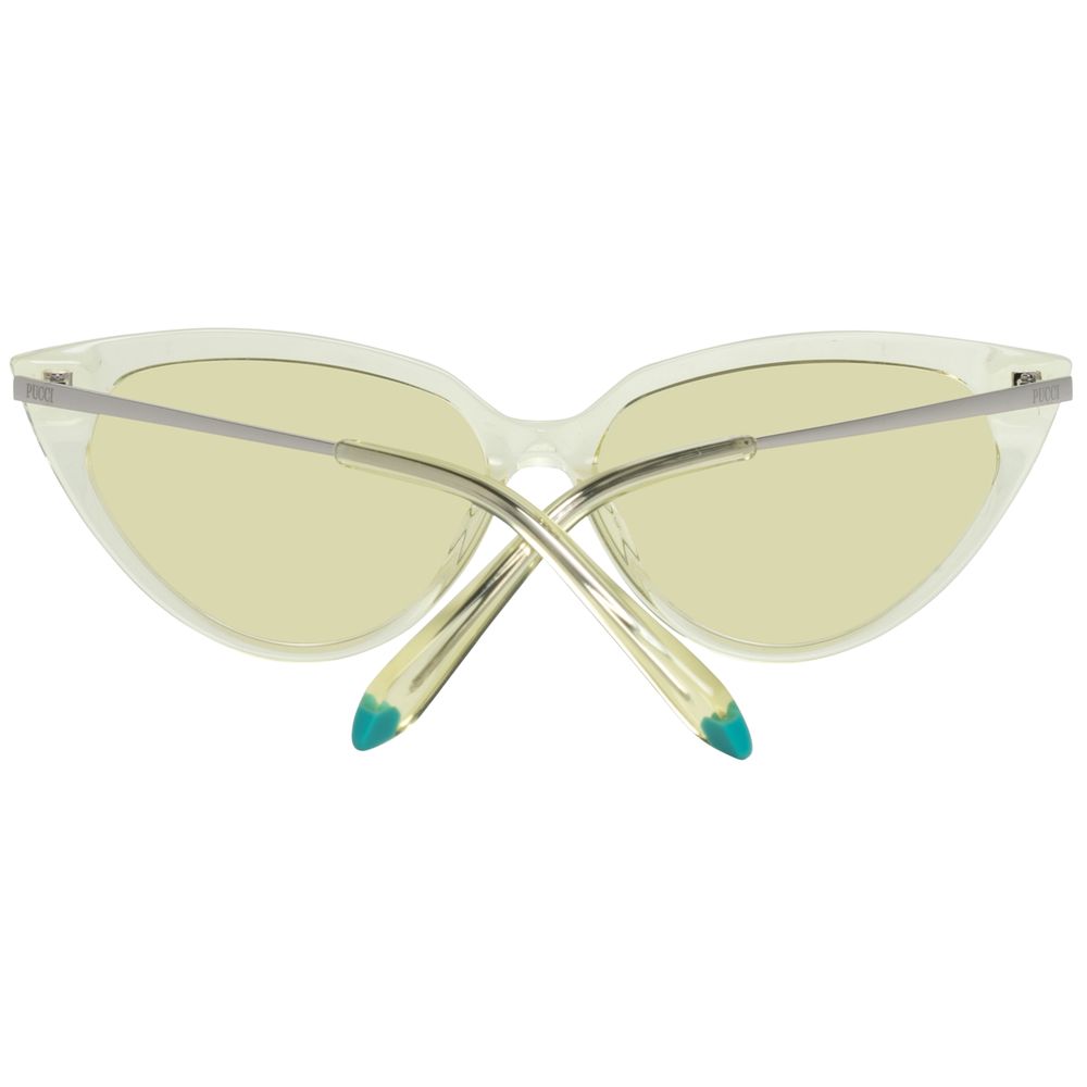 Emilio Pucci Yellow Metal Sunglasses by Emilio Pucci