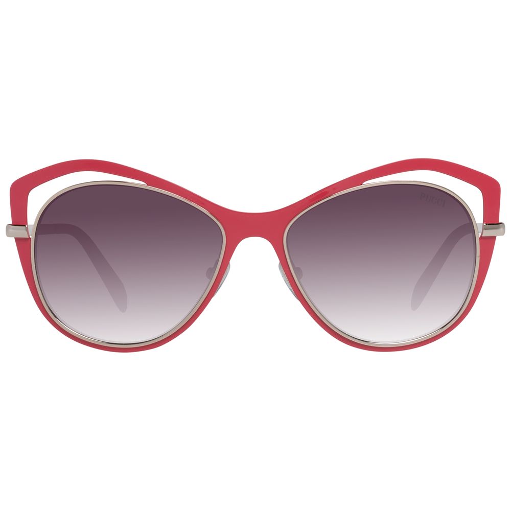 Emilio Pucci Red Metal Sunglasses by Emilio Pucci
