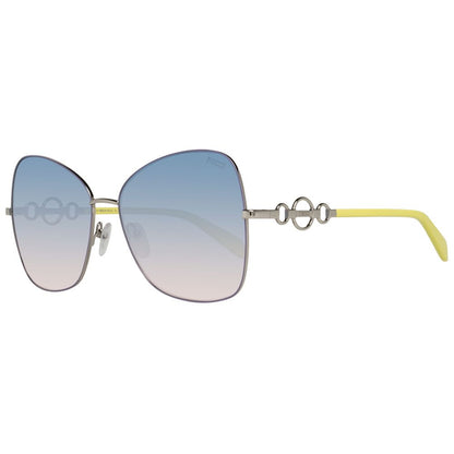 Emilio Pucci Gray Metal Sunglasses by Emilio Pucci