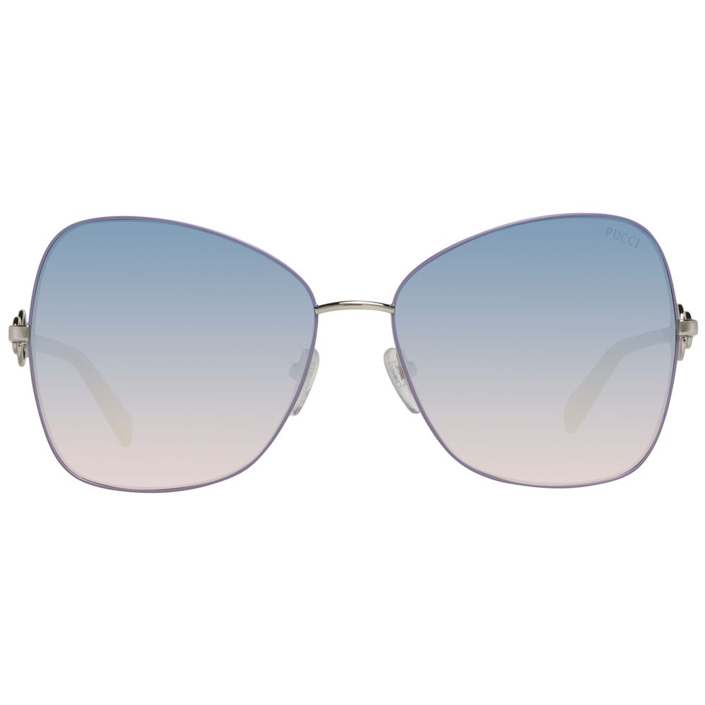 Emilio Pucci Gray Metal Sunglasses by Emilio Pucci