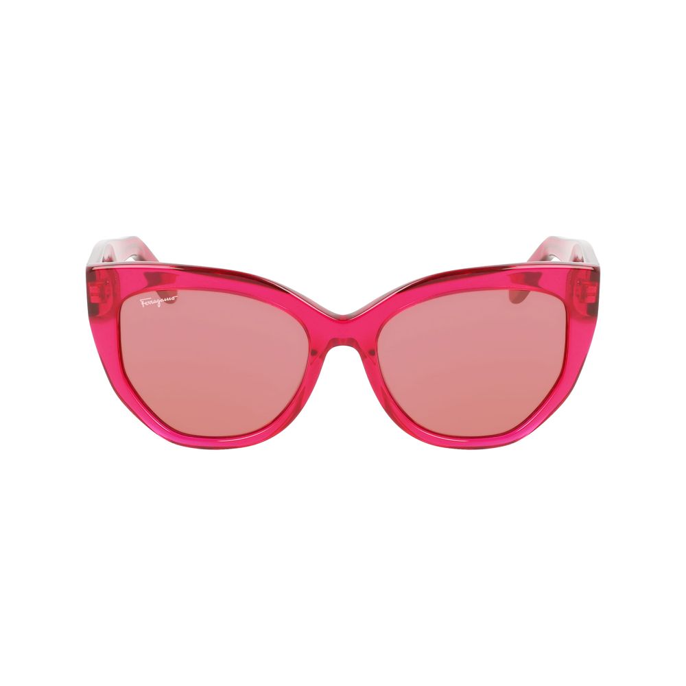 Ferragamo Red Acetate Sunglasses by Ferragamo