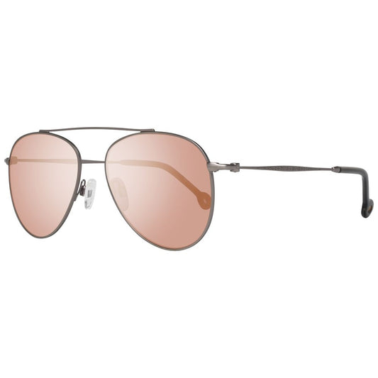 Lunettes de soleil en métal gris
