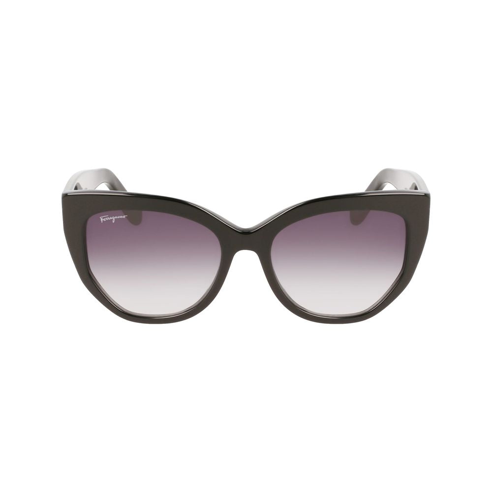 Ferragamo Black Acetate Sunglasses by Ferragamo