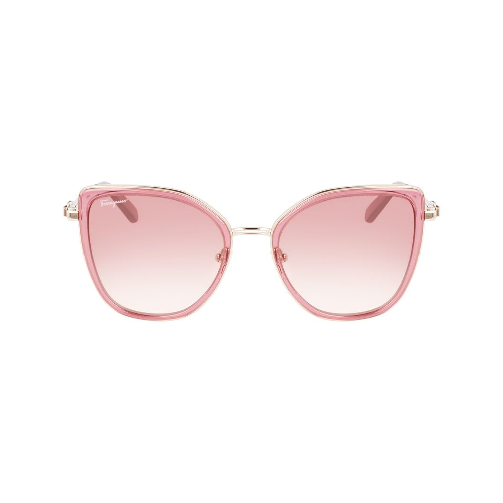 Ferragamo Multicolor Metal Sunglasses by Ferragamo