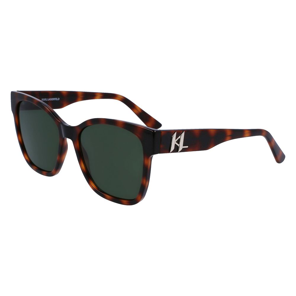 Karl Lagerfeld Brown Injected Sunglasses by Karl Lagerfeld
