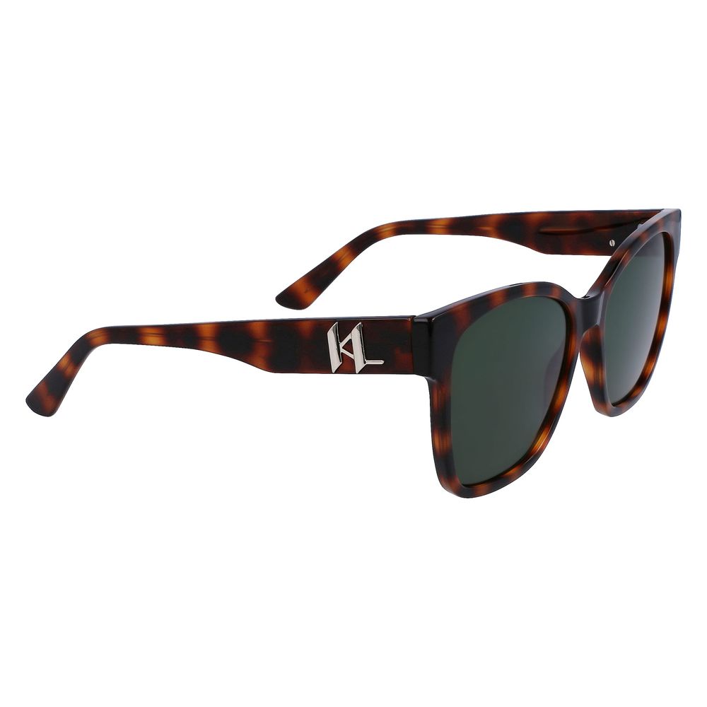 Karl Lagerfeld Brown Injected Sunglasses by Karl Lagerfeld