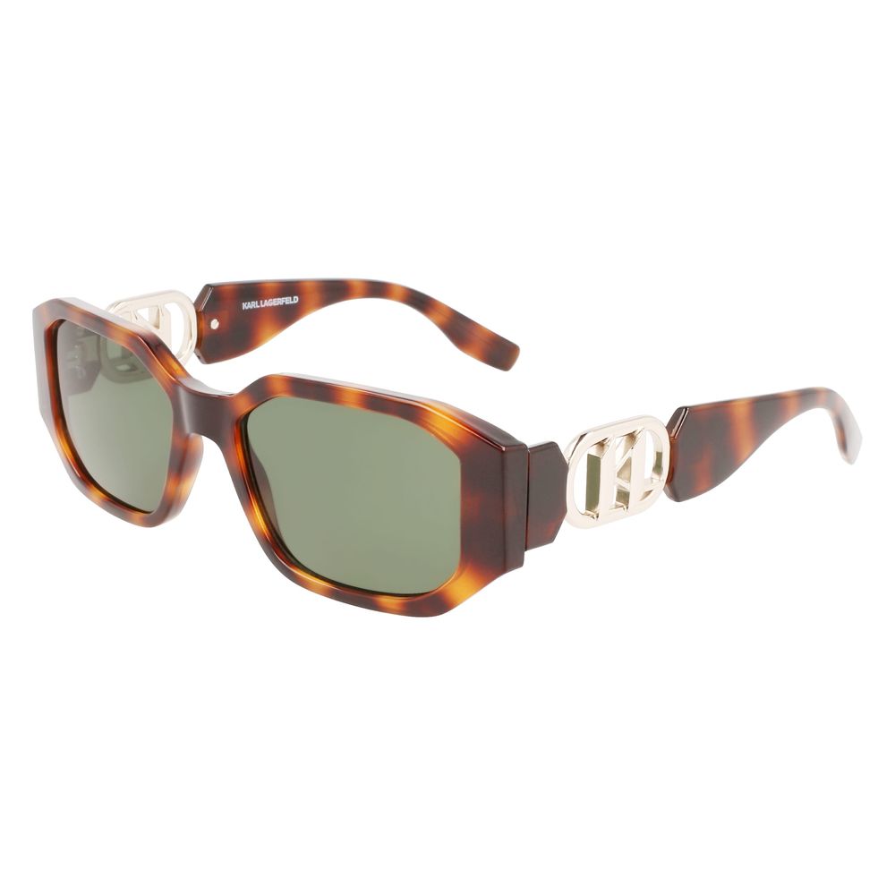 Karl Lagerfeld Brown Injected Sunglasses by Karl Lagerfeld