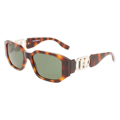 Karl Lagerfeld Brown Injected Sunglasses by Karl Lagerfeld