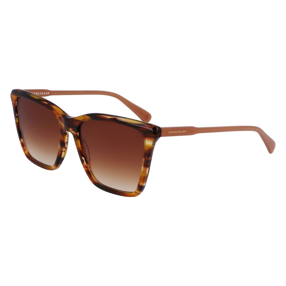 Longchamp Brown Acetate Sunglasses by Longchamp