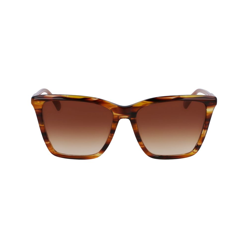 Longchamp Brown Acetate Sunglasses by Longchamp