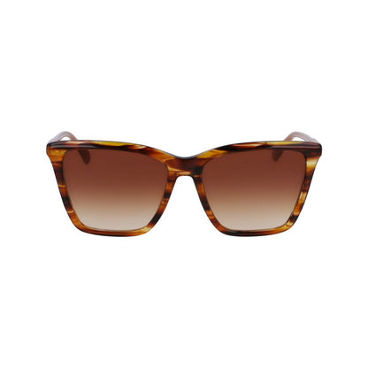 Longchamp Brown Acetate Sunglasses by Longchamp