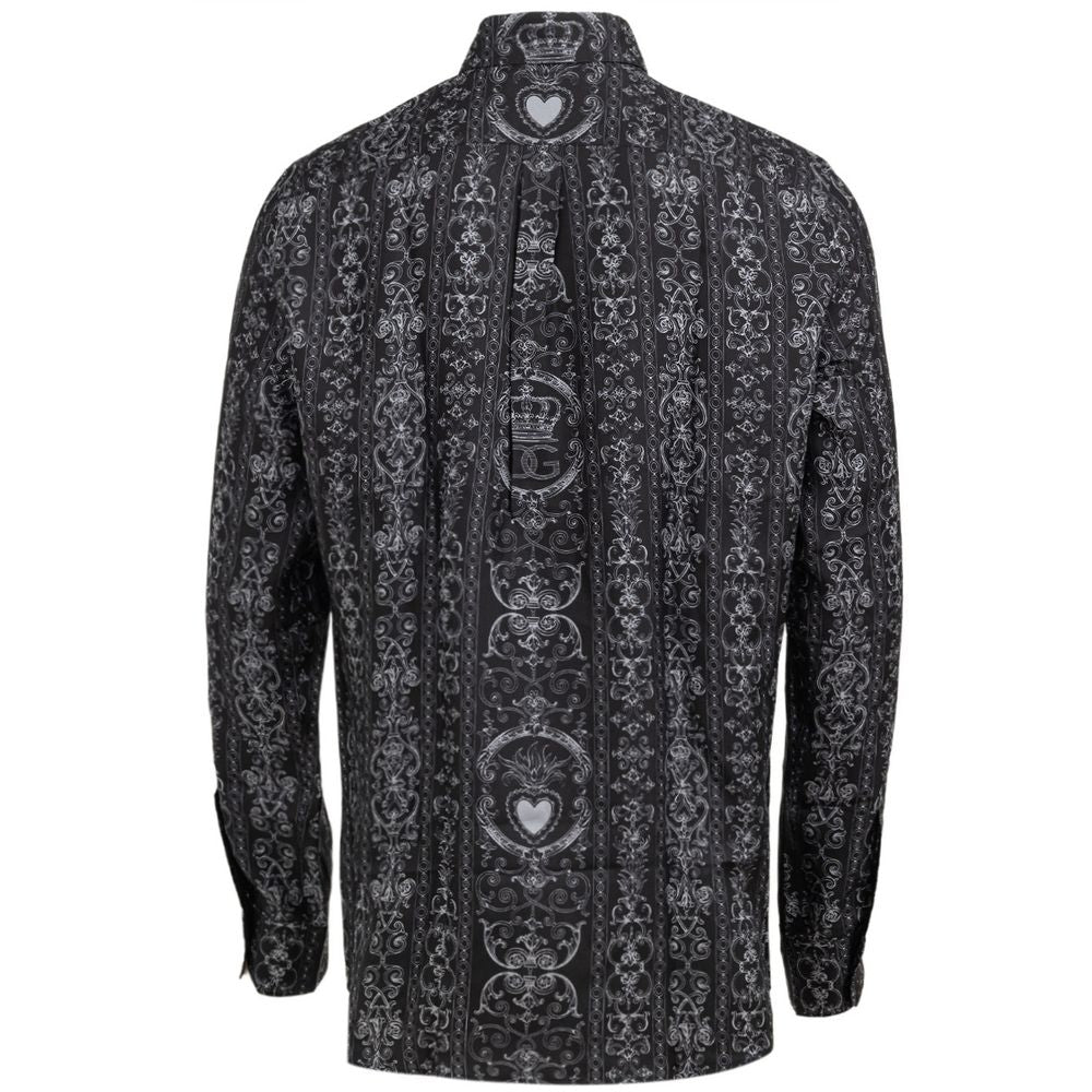 Dolce & Gabbana Gray Silk Shirt by Dolce & Gabbana