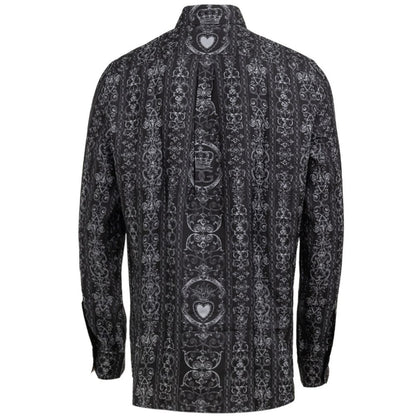 Dolce & Gabbana Gray Silk Shirt by Dolce & Gabbana