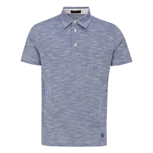Polo Corneliani en coton bleu clair