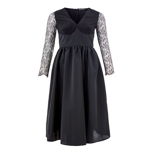Lardini Elegant Black Polyester Dress by Lardini