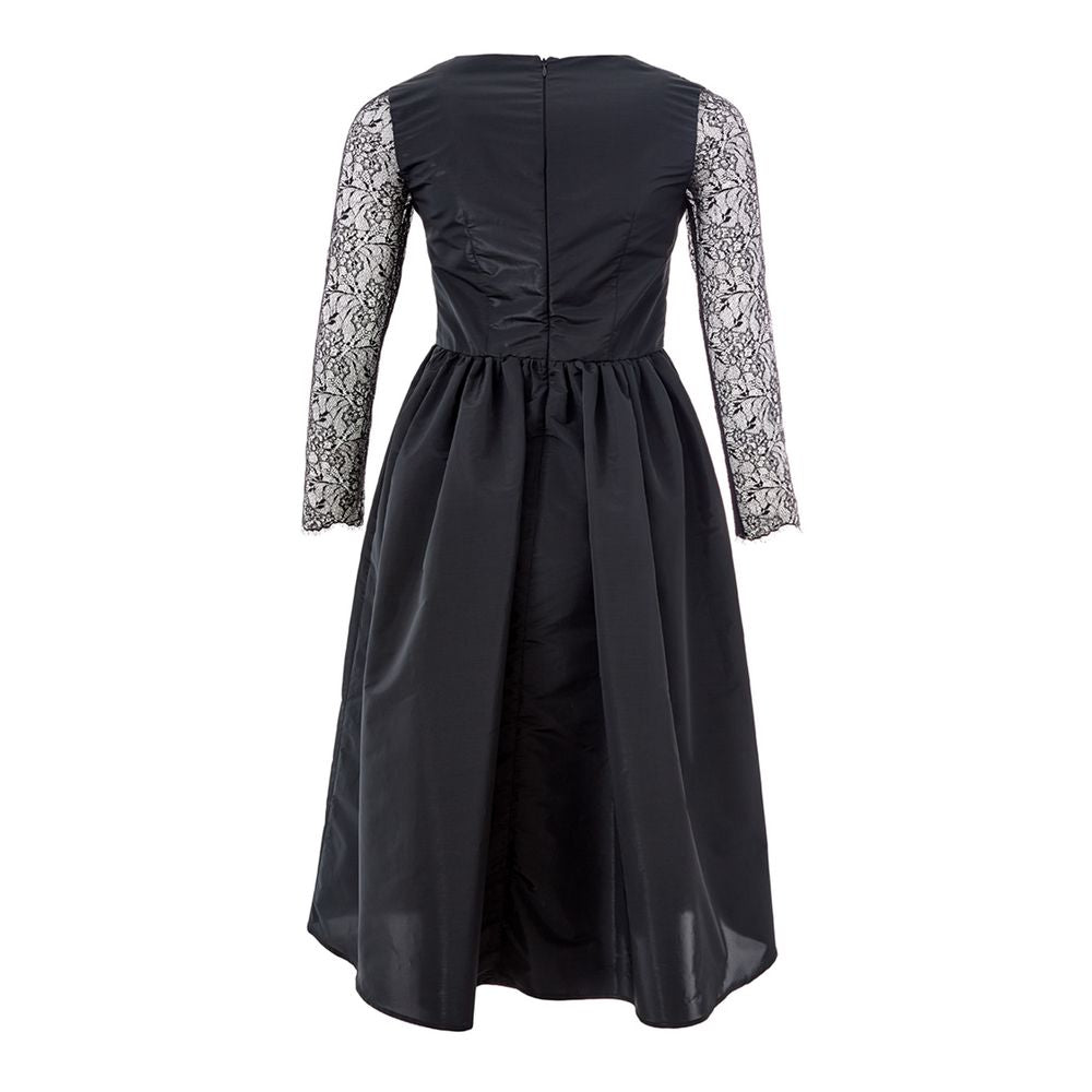 Lardini Elegant Black Polyester Dress by Lardini