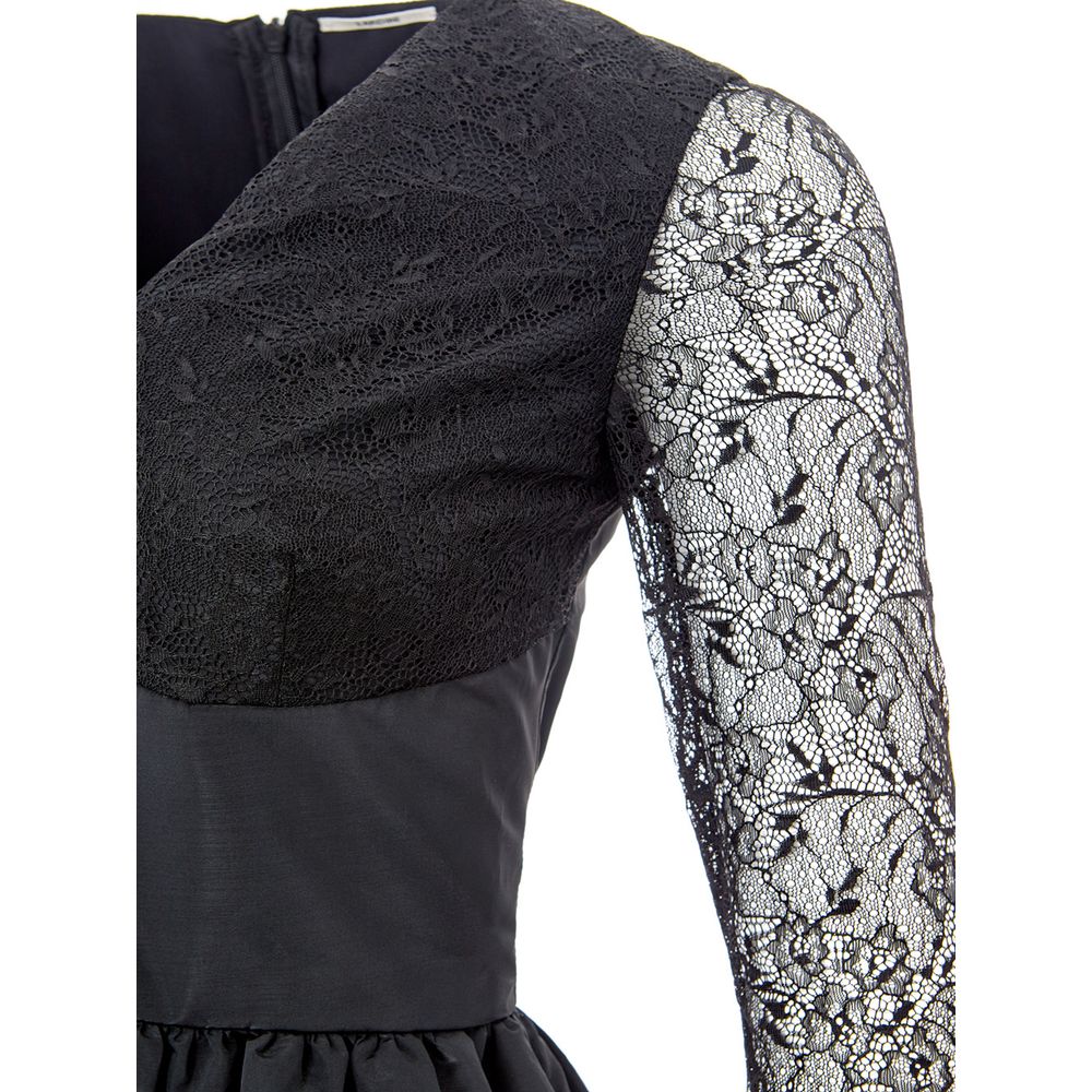 Lardini Elegant Black Polyester Dress by Lardini