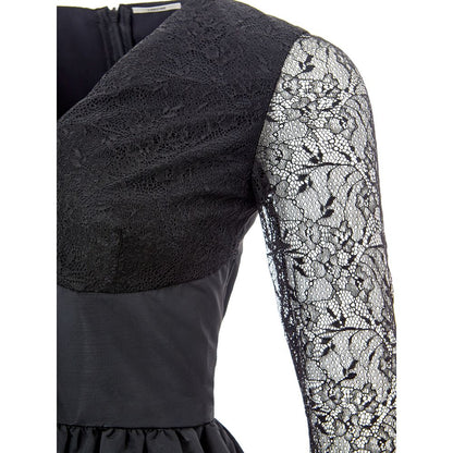 Lardini Elegant Black Polyester Dress by Lardini