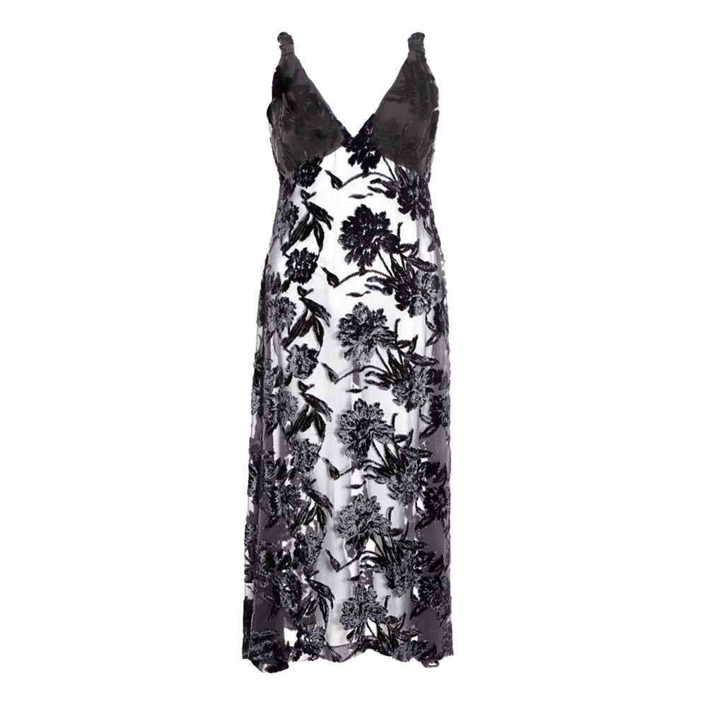 Lardini Elegant Black Viscose Dress by Lardini