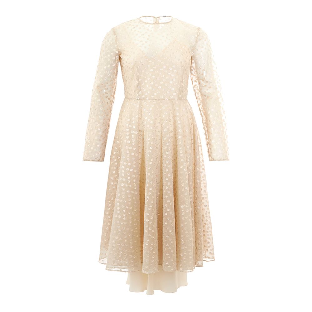 Lardini Beige Cotton Elegance Dress by Lardini
