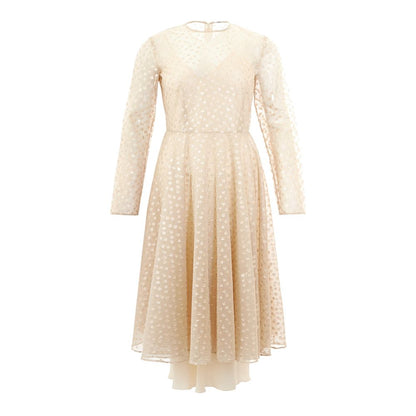 Lardini Beige Cotton Elegance Dress by Lardini