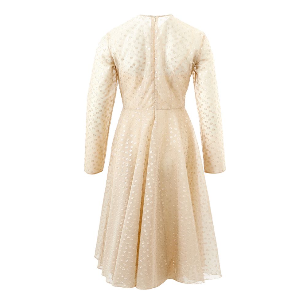 Lardini Beige Cotton Elegance Dress by Lardini