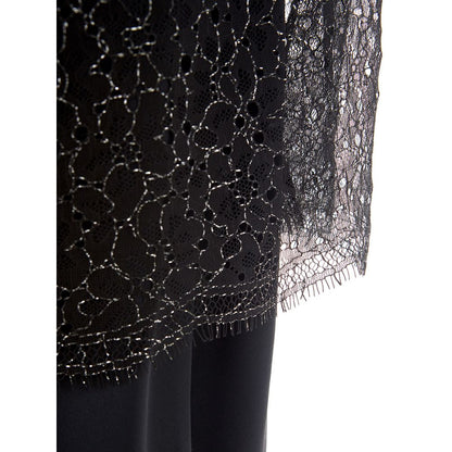 Lardini Elegant Black Nylon Dress by Lardini