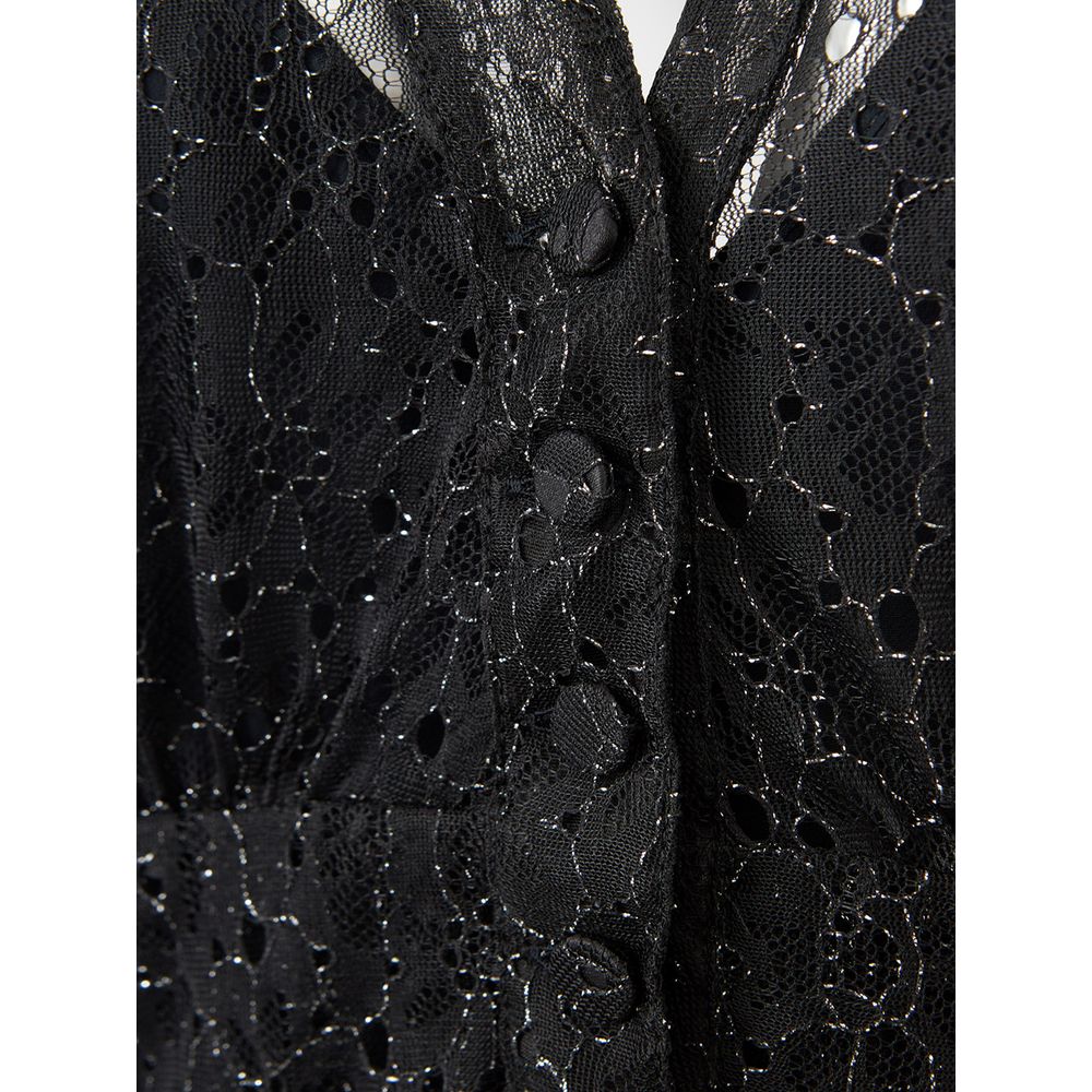 Lardini Elegant Black Nylon Dress by Lardini