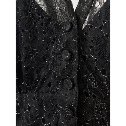 Lardini Elegant Black Nylon Dress by Lardini
