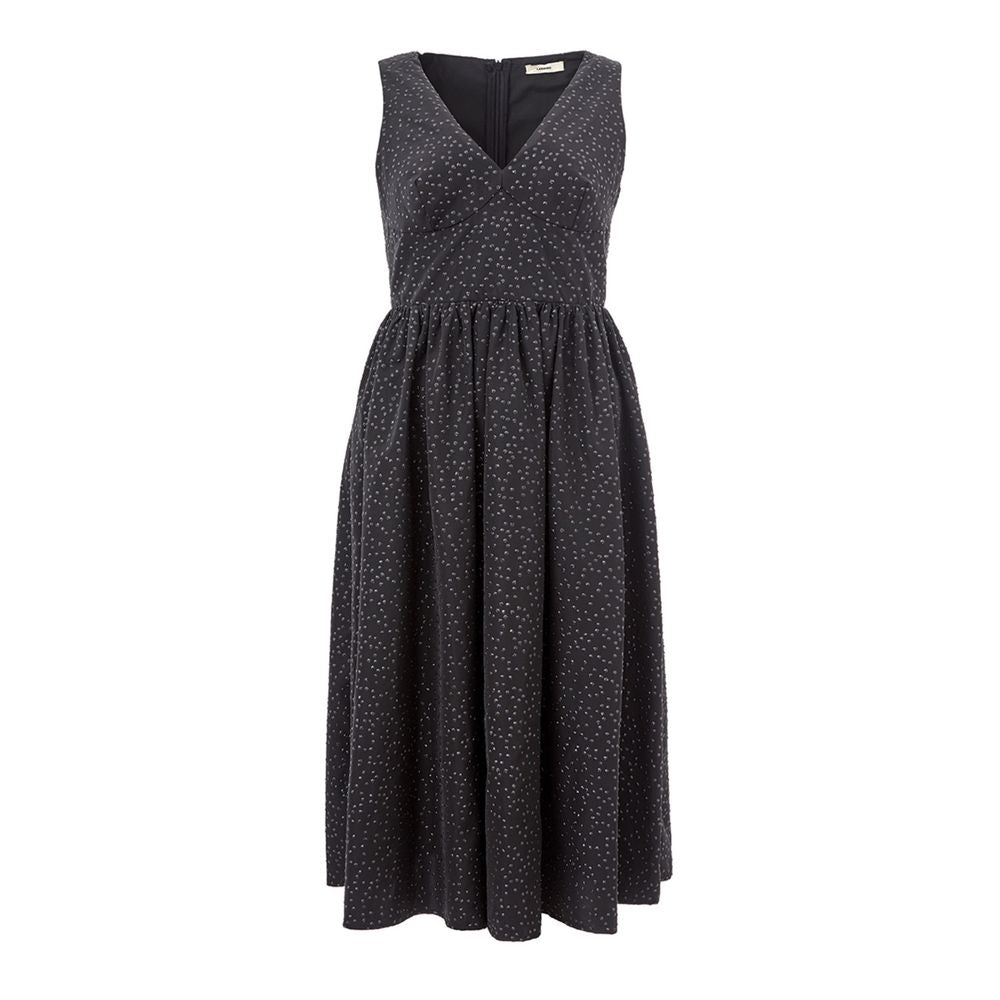 Lardini Elegant Black Polyethylene Dress by Lardini