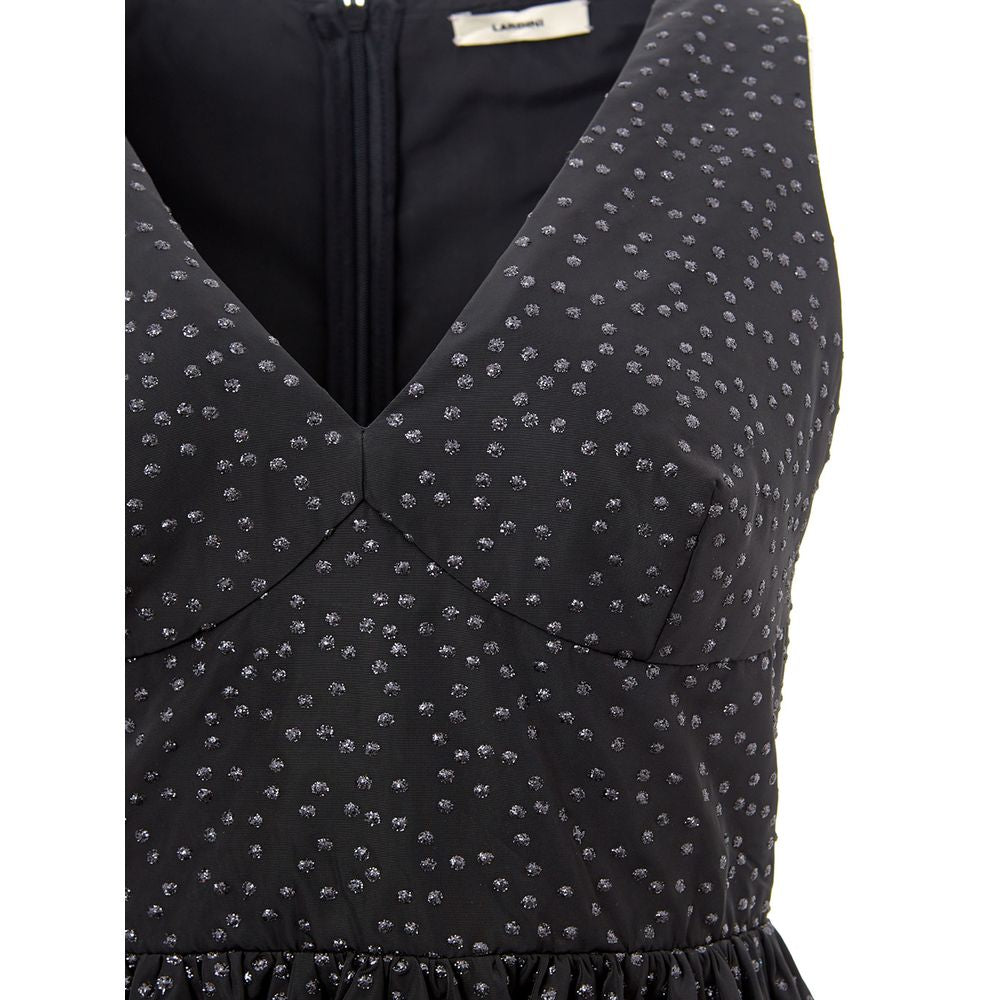 Lardini Elegant Black Polyethylene Dress by Lardini