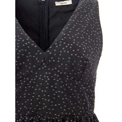 Lardini Elegant Black Polyethylene Dress by Lardini